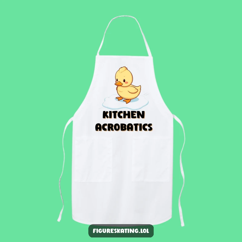 Funny Wobbly Duckling Ice Apron - Hilarious Kitchen Fun for Chefs