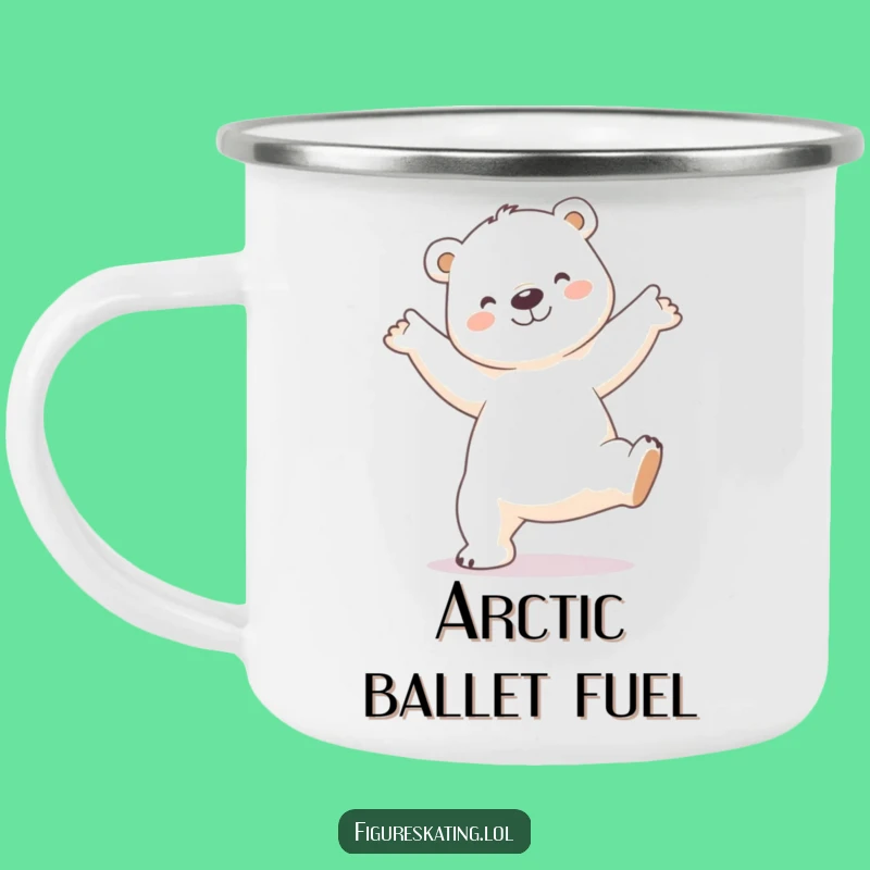 Funny Polar Bear Arabesque Camping Mug: Enjoy Brews with Beauty, A Chic Funny Gift!