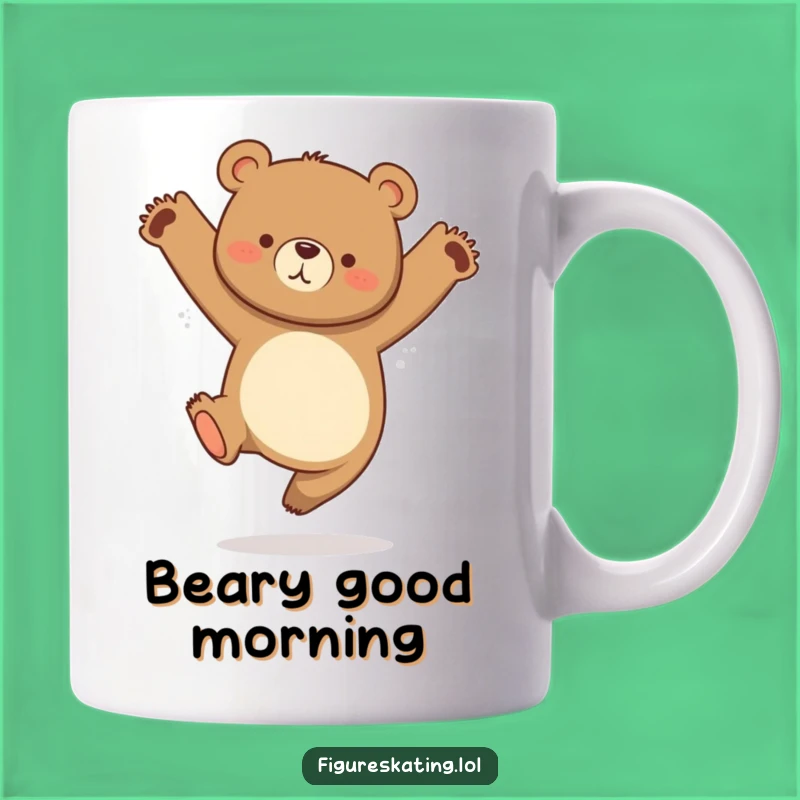 Funny Bear Jump Mug a Hilarious Gift for Playful People