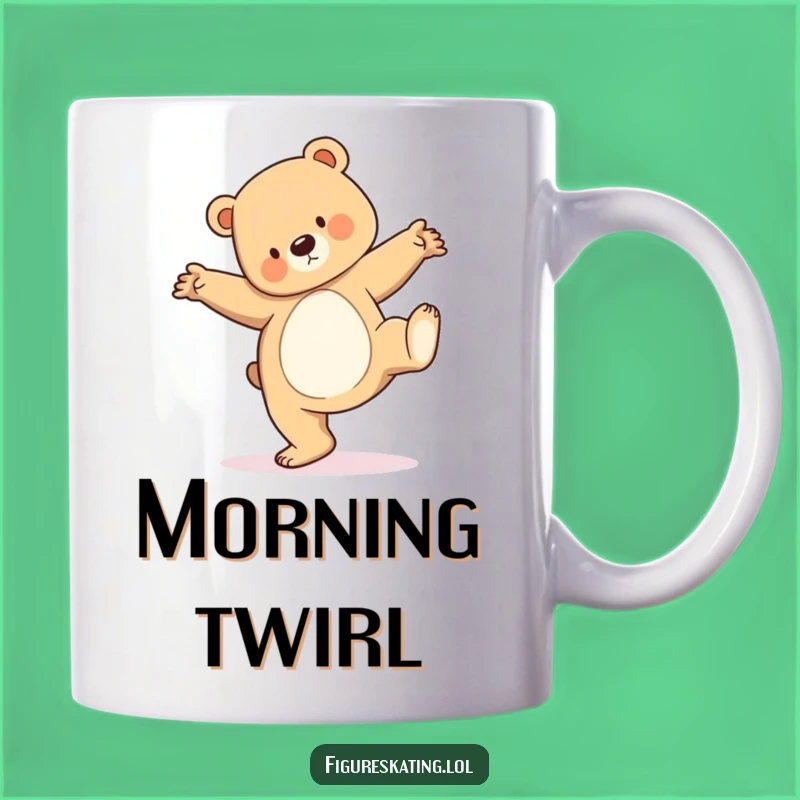Funny Bear Cub Pirouette Mug: Ballet Surprise Gift for Dancers