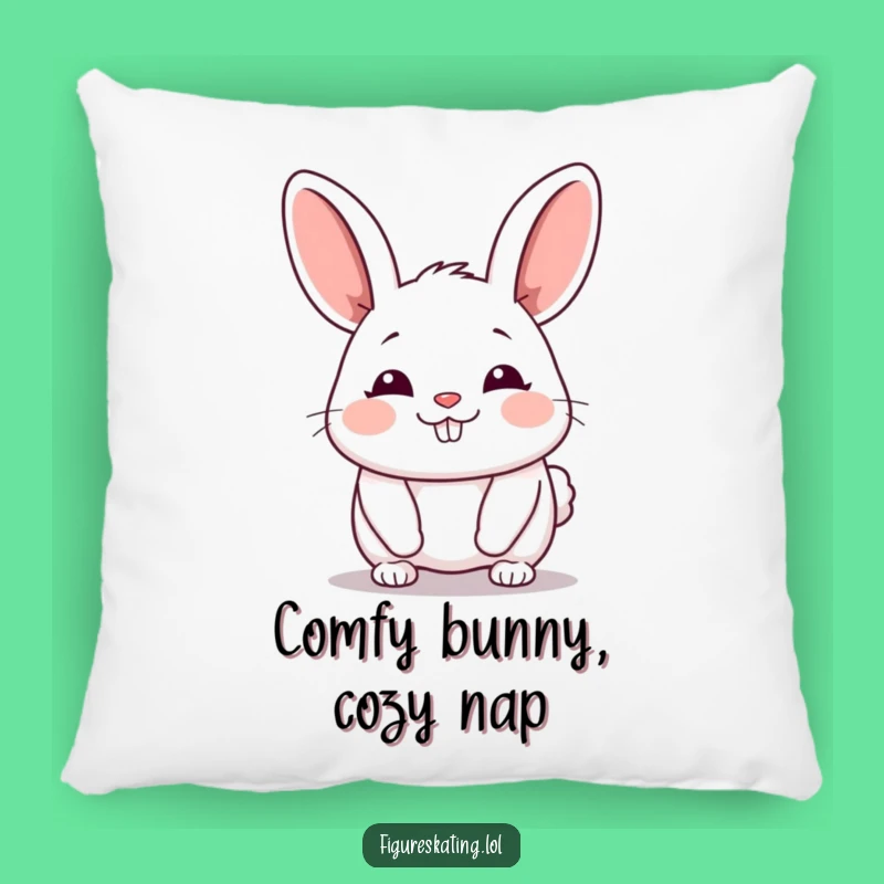 Funny Bunny Gliding Pillow - Soft Cartoon Character Cushion for Comfort