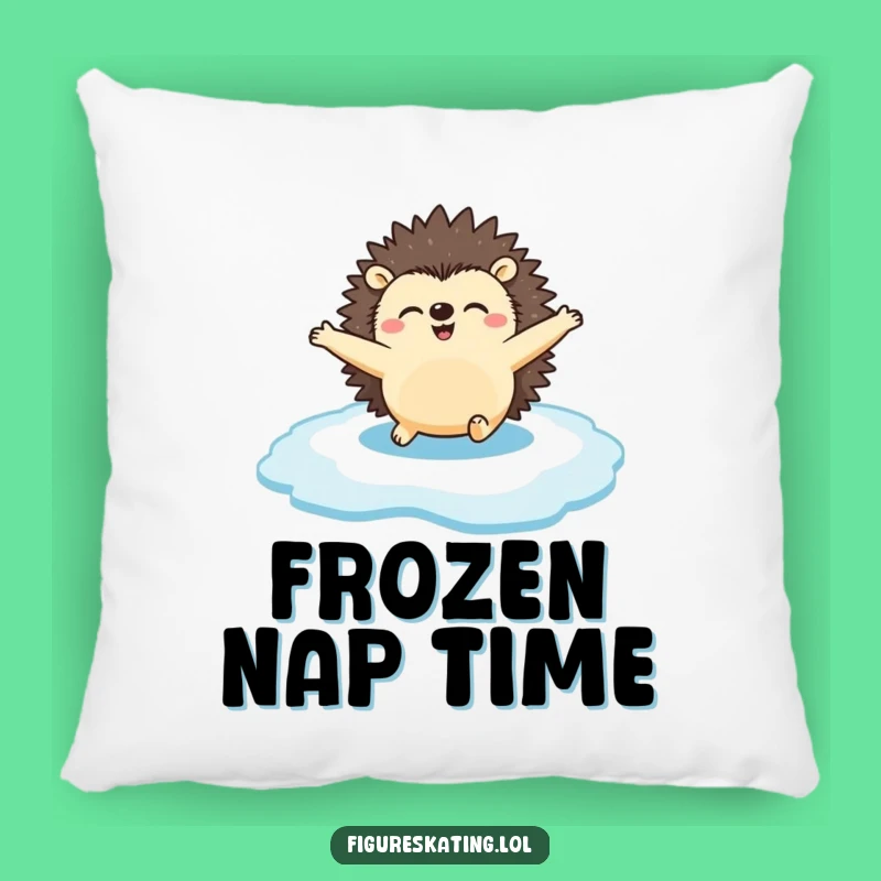 Funny Hedgehog Ice Pillow: Cozy Comfort and Hilarious Winter Art Gift.