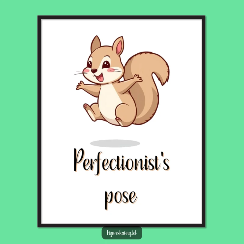 Funny Squirrel Spin Art Print a Cheerful Wall Decor Piece