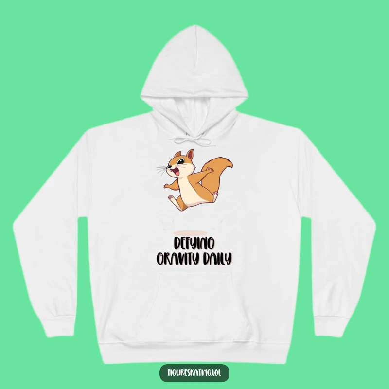 Funny Determined Squirrel Hoodie - Cozy & Hilarious Gift for All