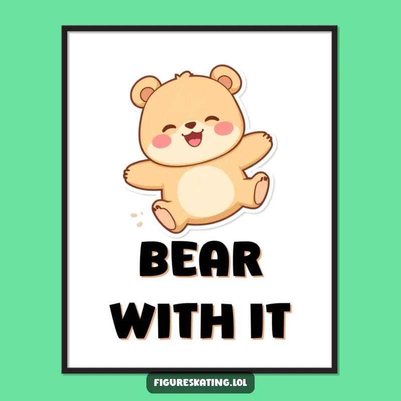 Free Printable Bear Wall Art - Funny Downloadable Decor for a Joyful, Whimsical Space