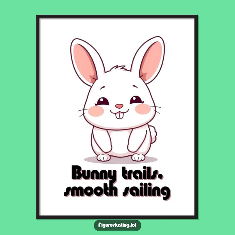 Funny Free Printable Bunny Wall Art: Gliding Decor Downloadable Art for a Peaceful Home