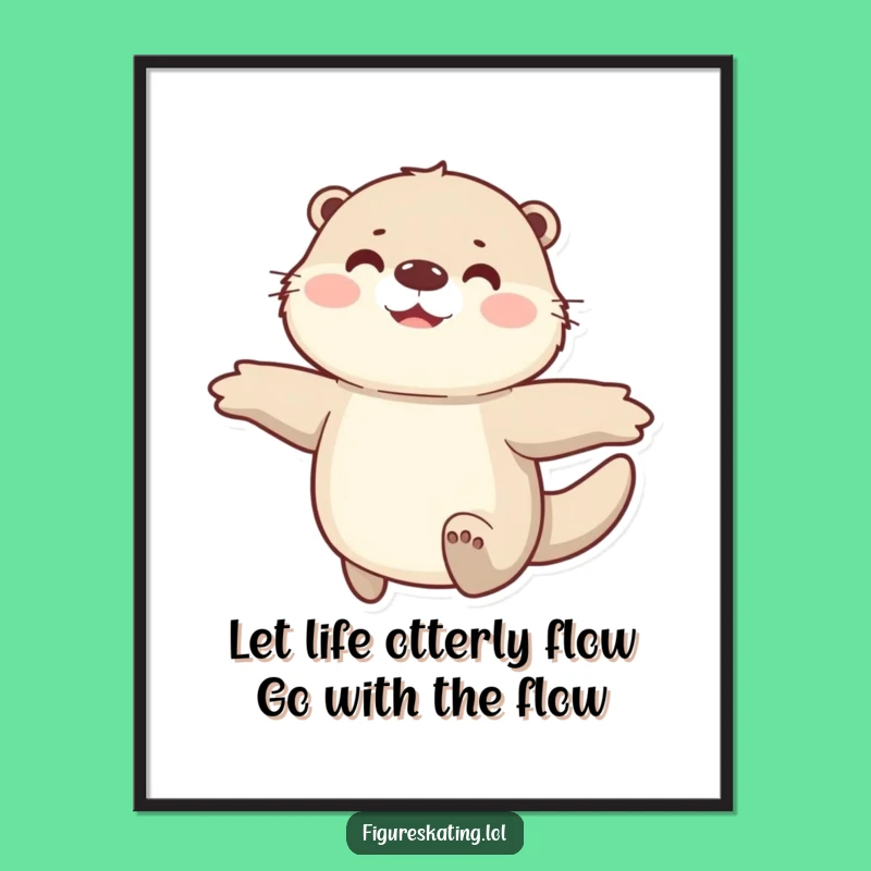 Free Printable Otter Wall Art - Funny Downloadable Decor for Animal Lovers