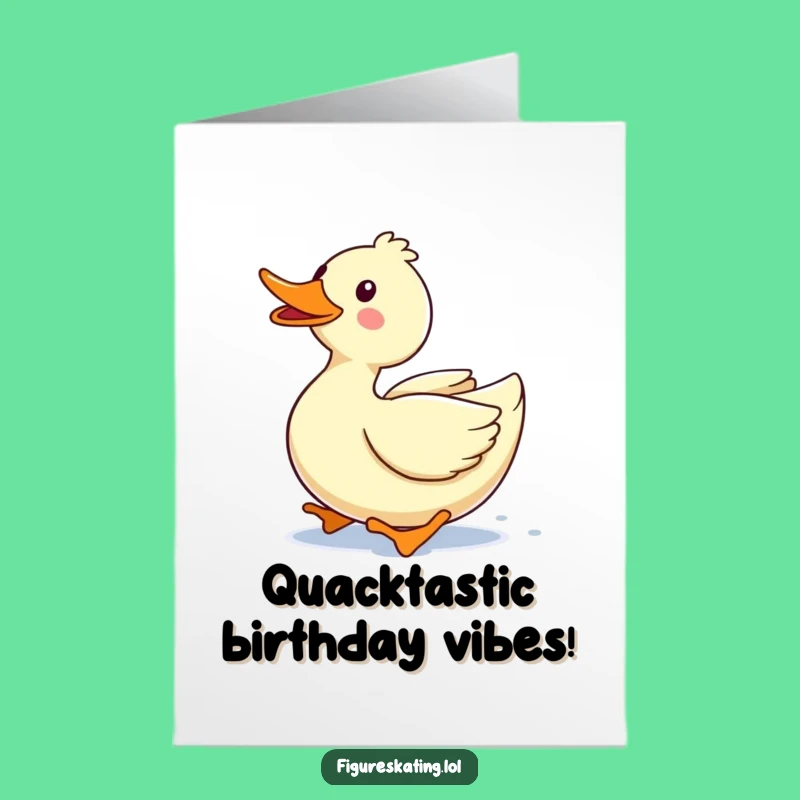 Free Printable Duck Birthday Card: Quackingly Funny Wishes for a Great Day