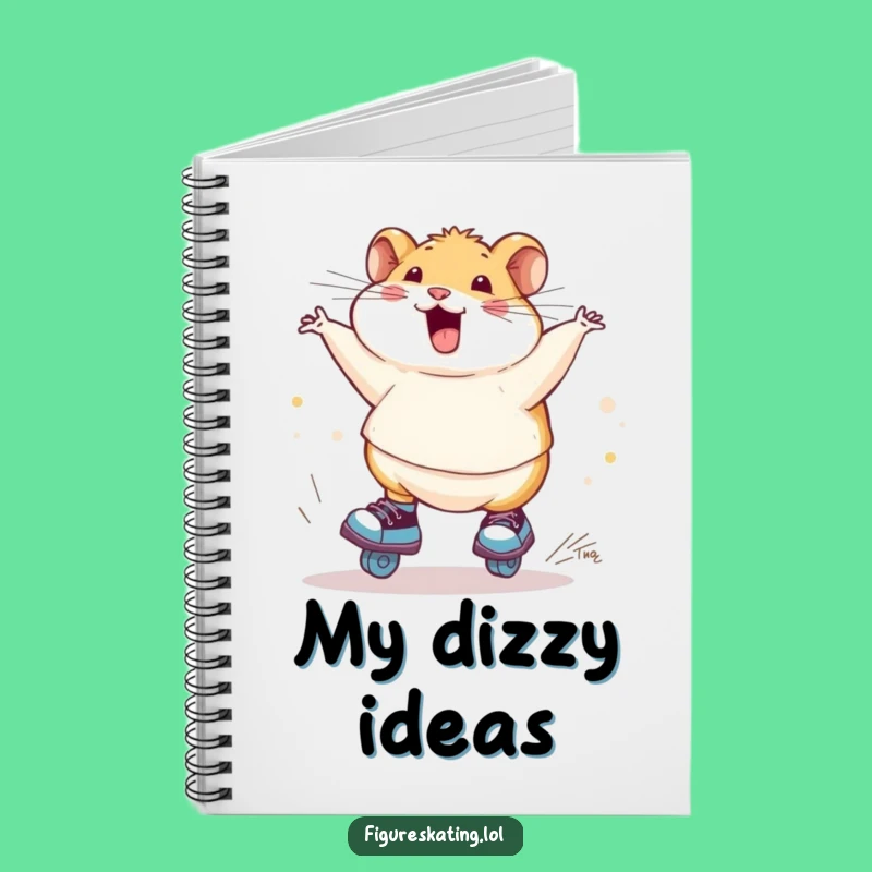 Funny Hamster Ice Skating Notebook: Jot Down Laughs with Cute Style!