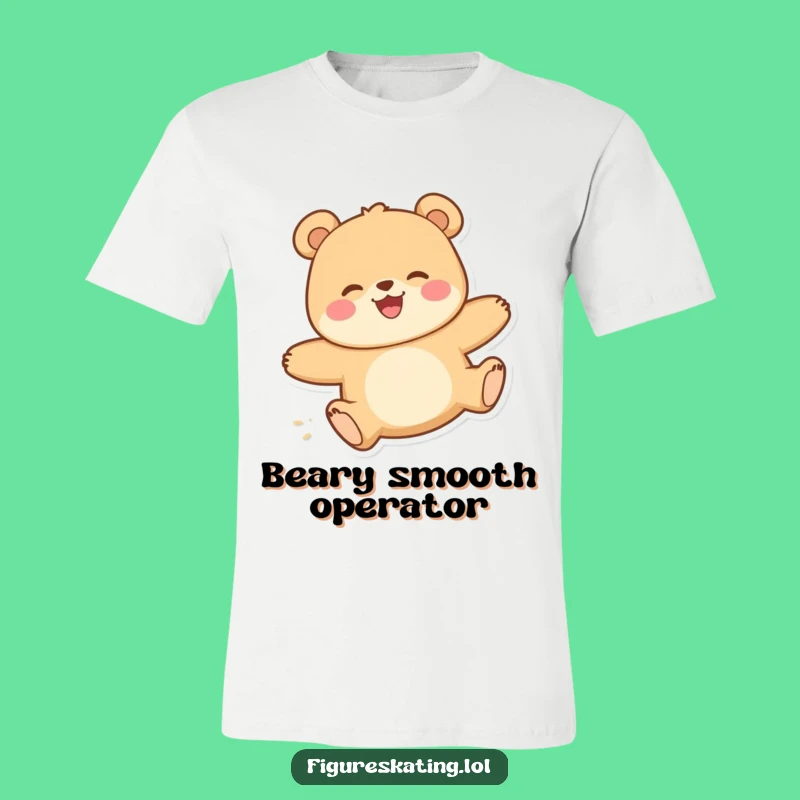 Funny Happy Bear Gliding T-Shirt - Hilarious Gift for Joyful Souls