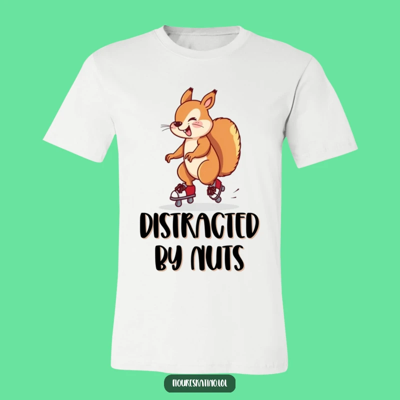 Funny Squirrel Ice Skating T-Shirt: Hilarious Animal Antics for a Perfect Gift.
