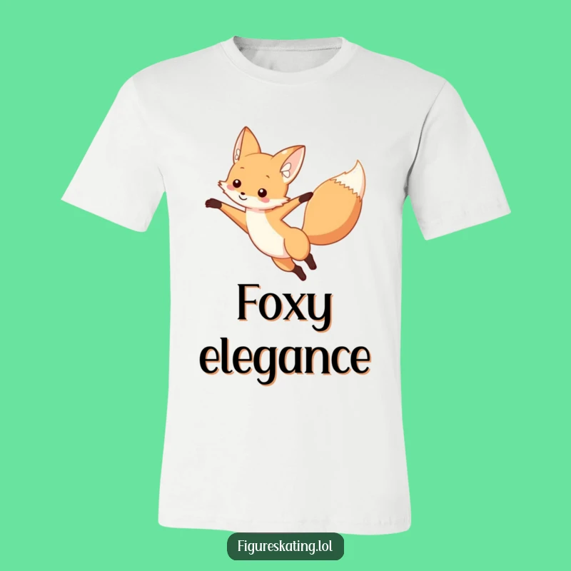 Funny Fox Arabesque Dancer T-Shirt: Chic Animal Graphic Tee Gift