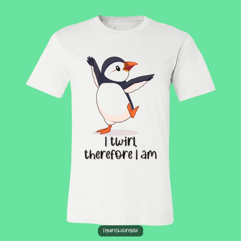 Funny Puffin Pirouette T-Shirt - Bold Dancer Animal Graphic Tee