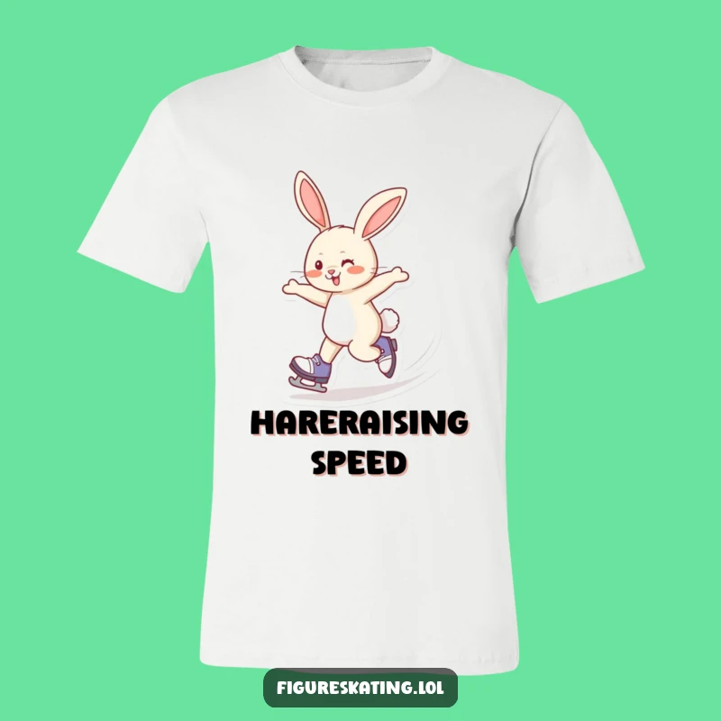 Funny Rabbit Speed T-Shirt: Giggling Skater Tee Gift