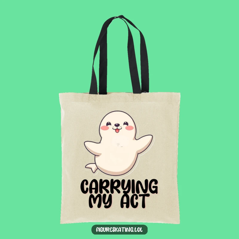 Funny Seal Tote Bag: Happy Spinner's Carry-All Gift