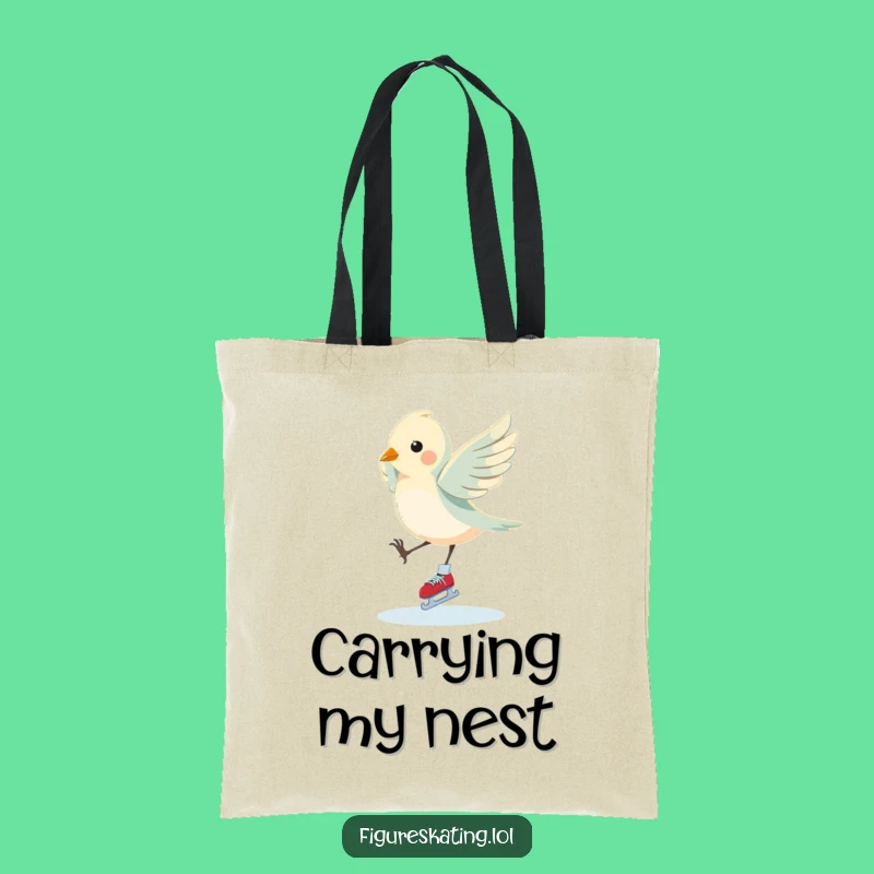 Funny Bird Pirouette Tote Bag: Carry Your Elegance with Humor