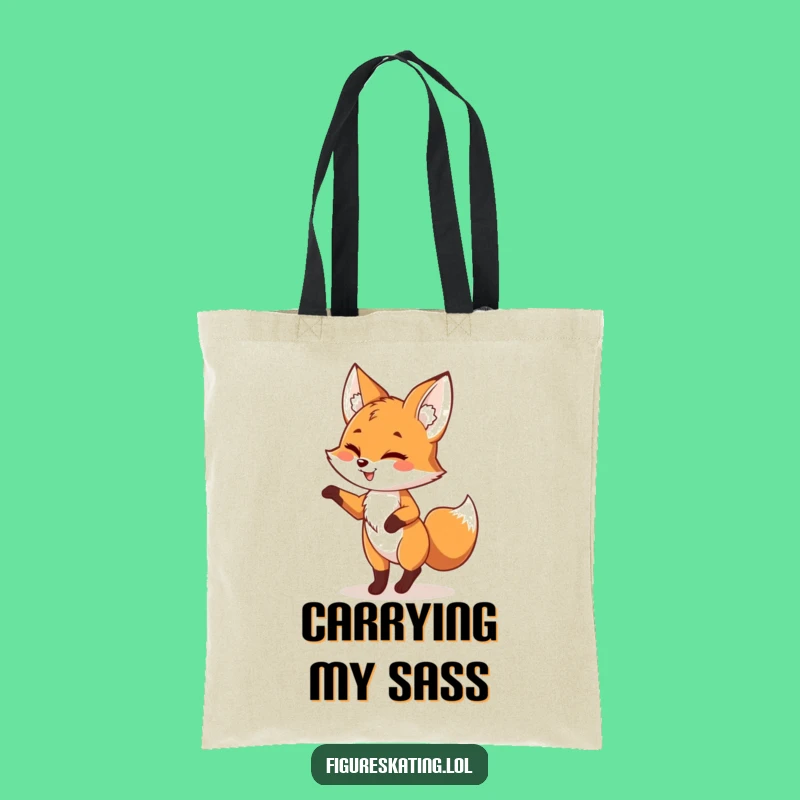 Funny Fox Pirouette Tote Bag - Chic & Hilarious Accessory Gift