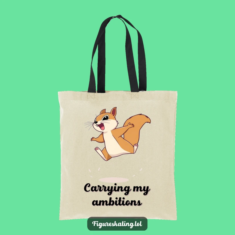 Funny Squirrel Leaping Tote Bag - Stylish & Hilarious Grocery Gift Bag